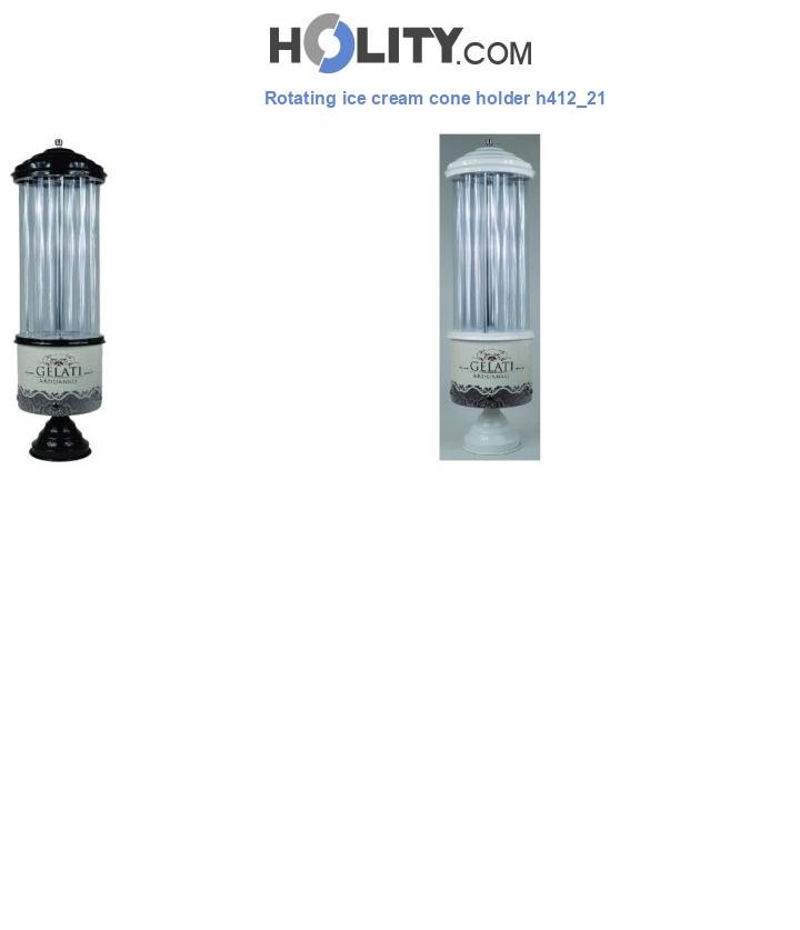 Rotating ice cream cone holder h412_21