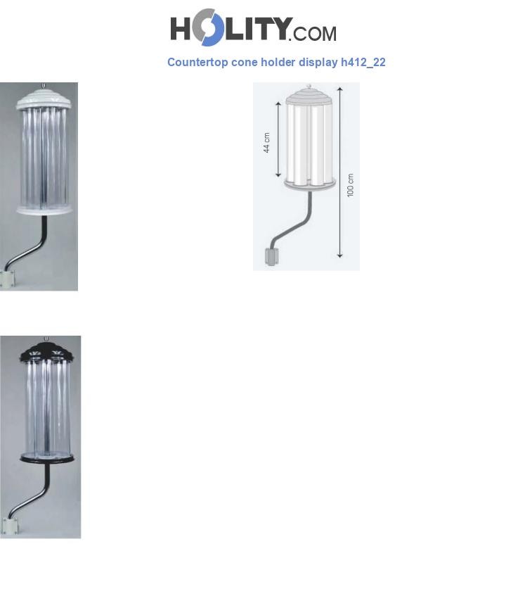 Countertop cone holder display h412_22
