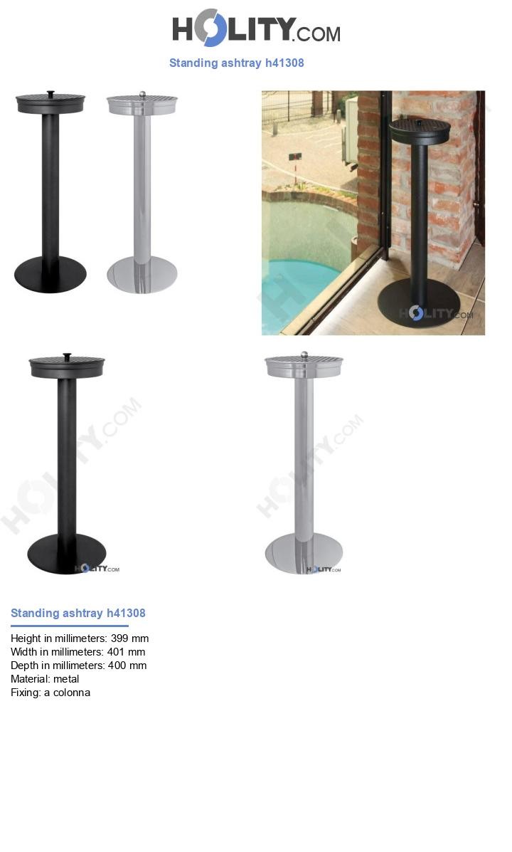Standing ashtray h41308