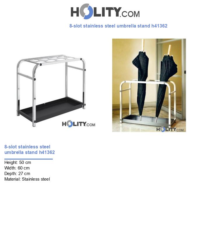 8-slot stainless steel umbrella stand h41362