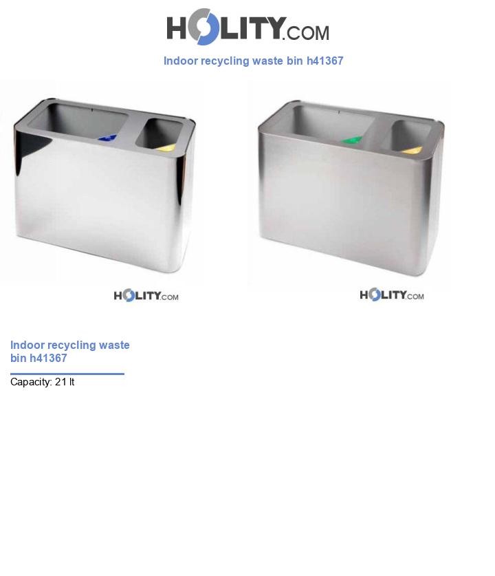 Indoor recycling waste bin h41367