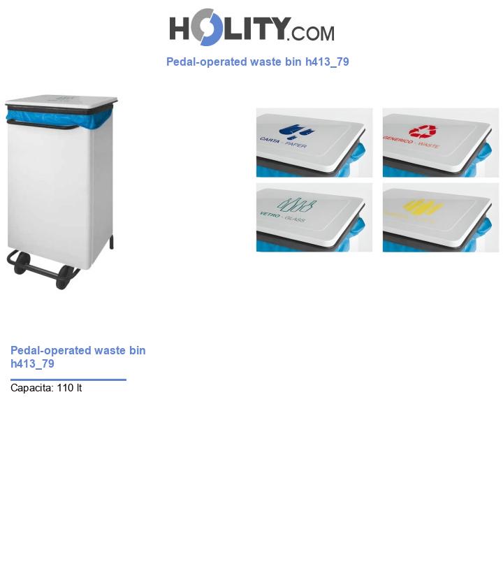 Pedal-operated waste bin h413_79