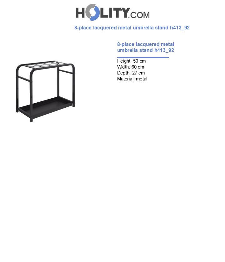 8-place lacquered metal umbrella stand h413_92