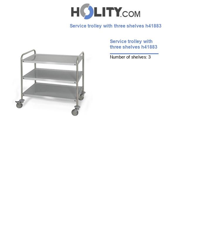 Service trolley with three shelves h41883