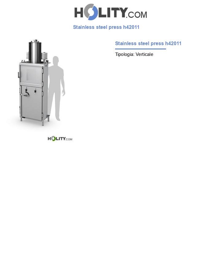 Stainless steel press h42011