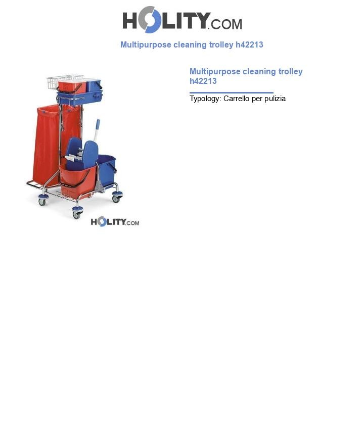 Multipurpose cleaning trolley h42213