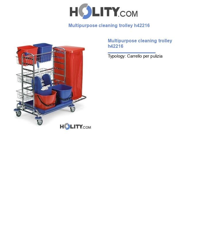 Multipurpose cleaning trolley h42216