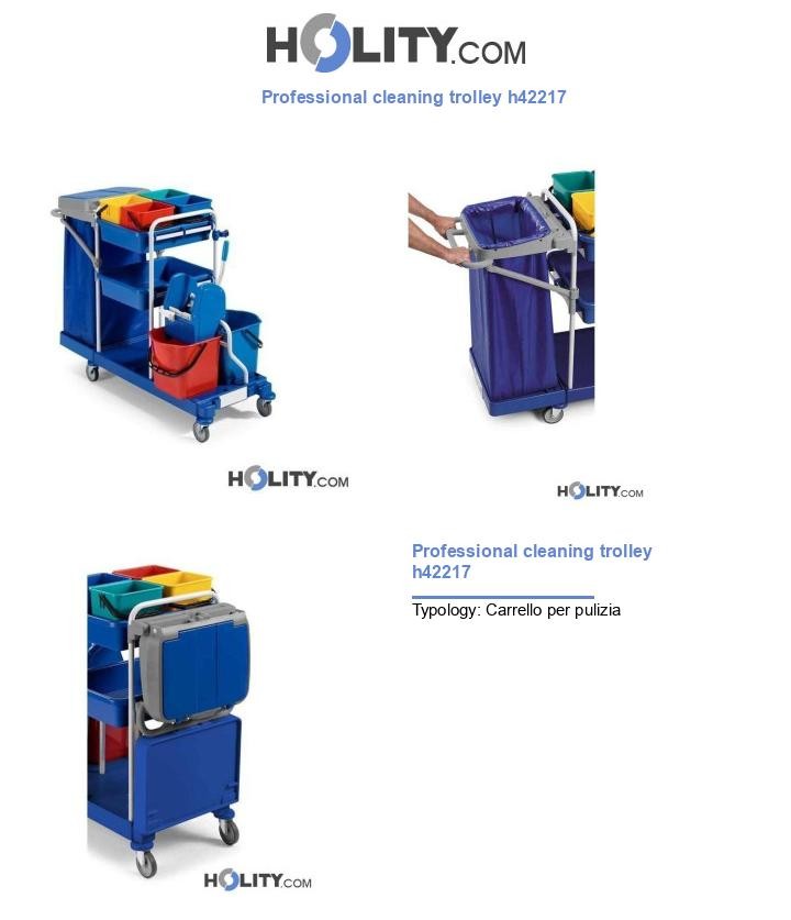 Professional cleaning trolley h42217