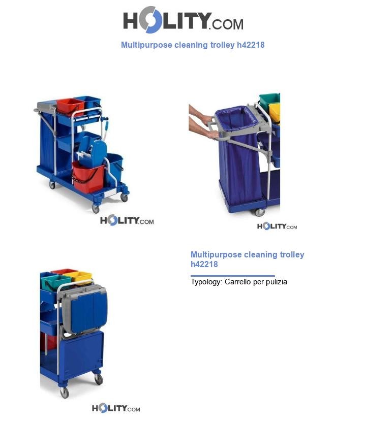Multipurpose cleaning trolley h42218