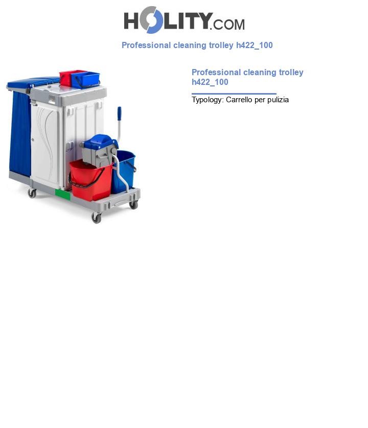 Professional cleaning trolley h422_100