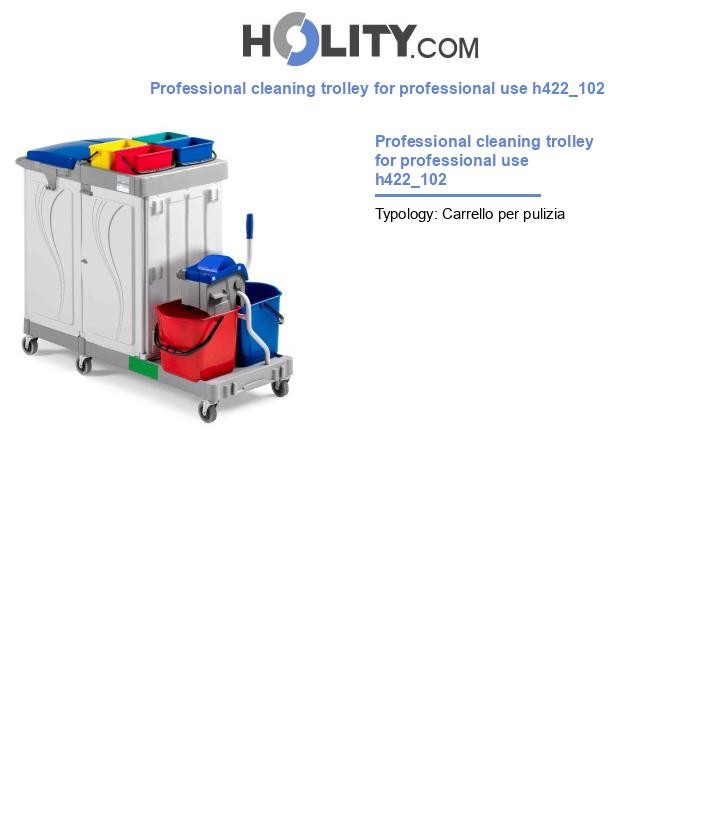 Professional cleaning trolley for professional use h422_102