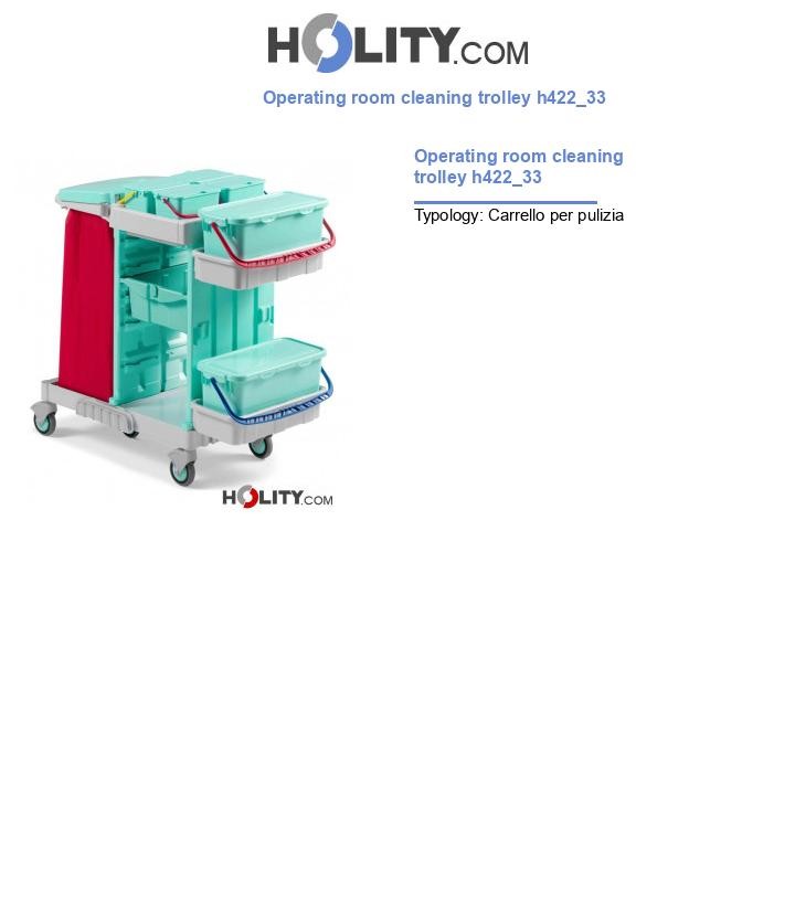 Operating room cleaning trolley h422_33