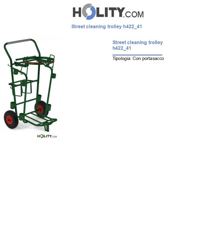 Street cleaning trolley h422_41