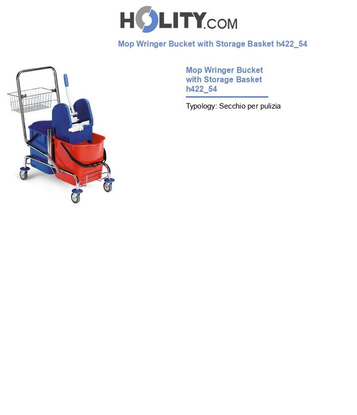 Mop Wringer Bucket with Storage Basket h422_54