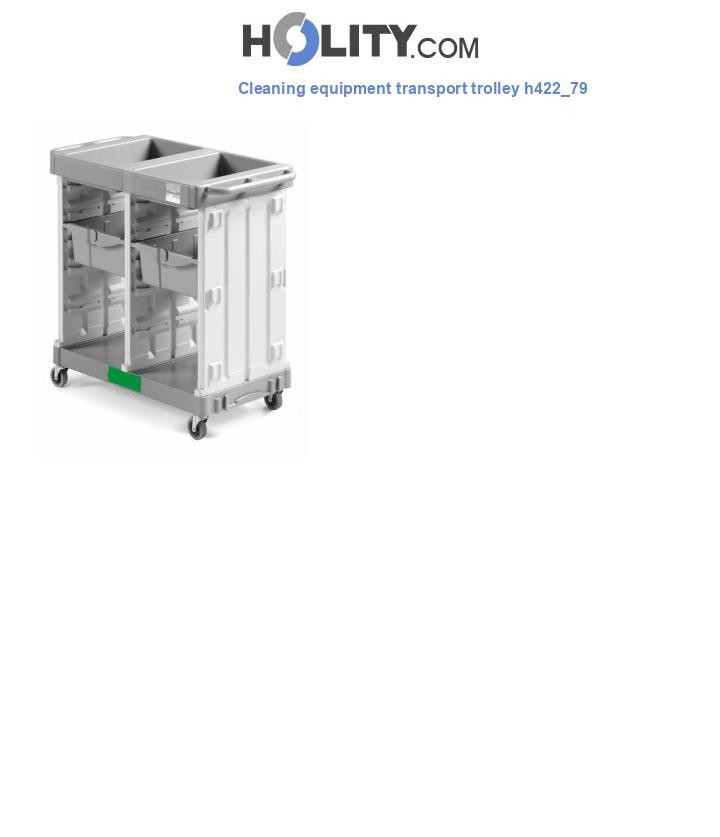 Cleaning equipment transport trolley h422_79