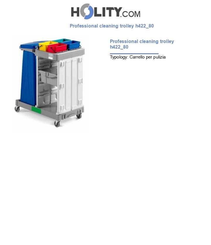Professional cleaning trolley h422_80