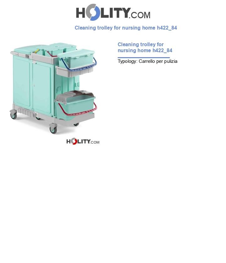 Cleaning trolley for nursing home h422_84