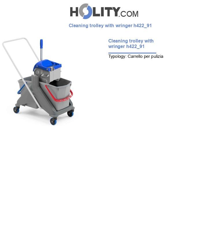 Cleaning trolley with wringer h422_91