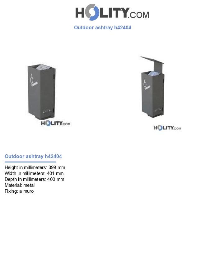Outdoor ashtray h42404