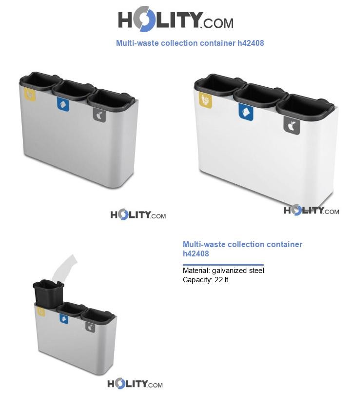 Multi-waste collection container h42408