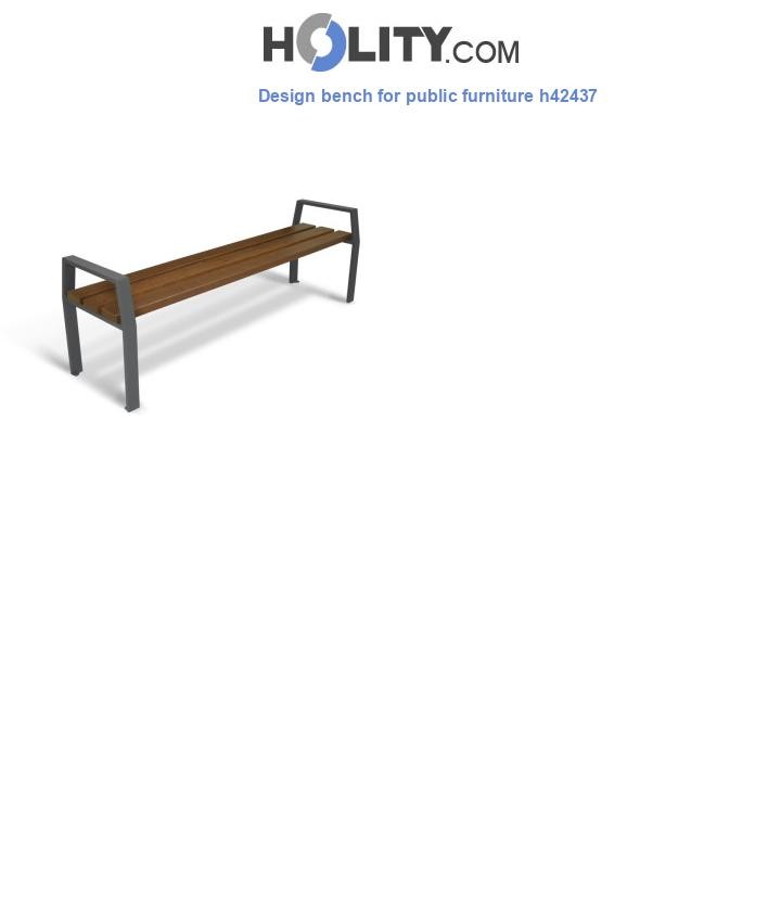 Design bench for public furniture h42437