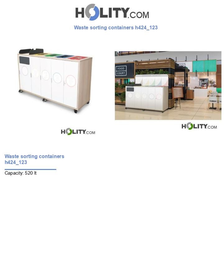 Waste sorting containers h424_123