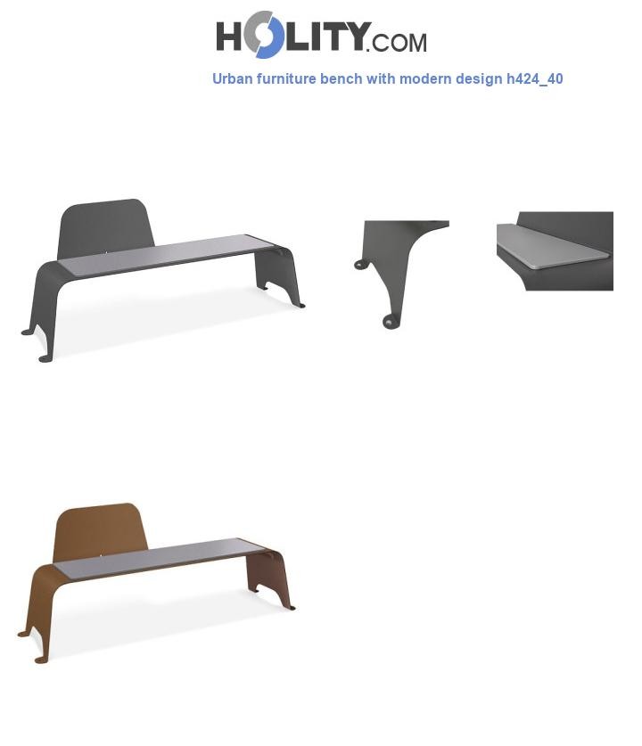 Urban furniture bench with modern design h424_40