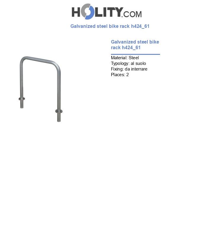 Galvanized steel bike rack h424_61