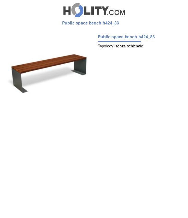 Public space bench h424_83