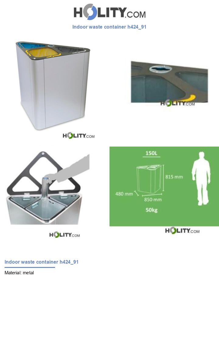 Indoor waste container h424_91