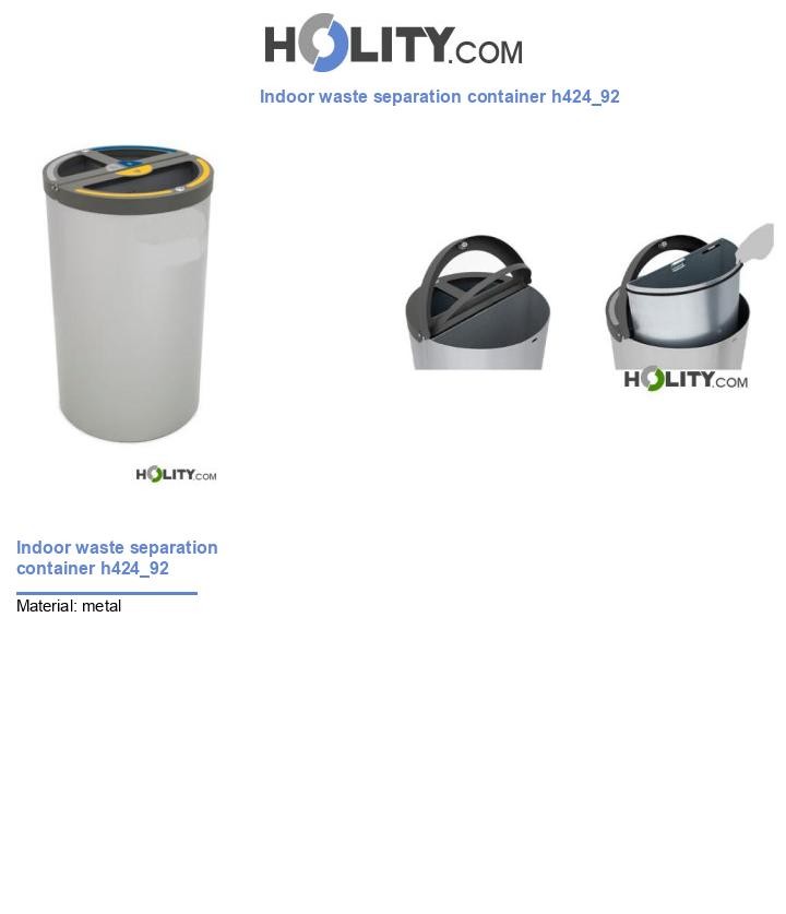 Indoor waste separation container h424_92