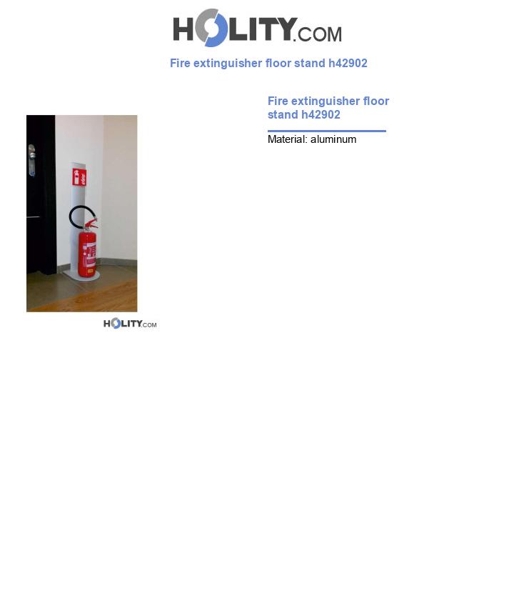 Fire extinguisher floor stand h42902