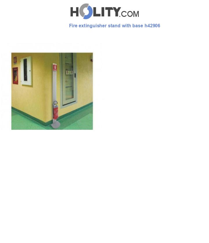 Fire extinguisher stand with base h42906