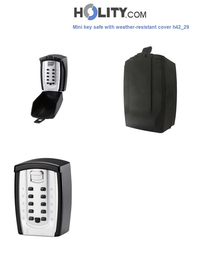 Mini key safe with weather-resistant cover h42_29