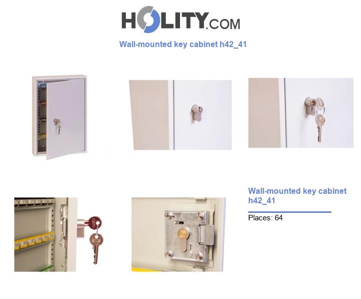 Wall-mounted key cabinet h42_41