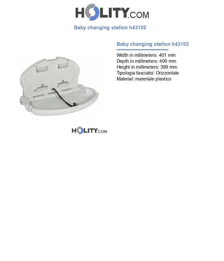 Baby changing station h43102