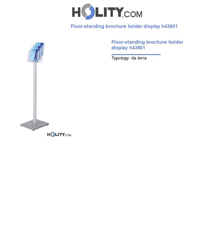 Floor-standing brochure holder display h43601
