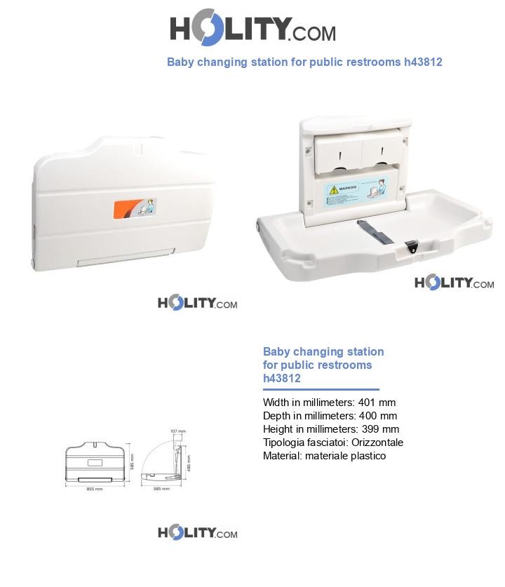Baby changing station for public restrooms h43812
