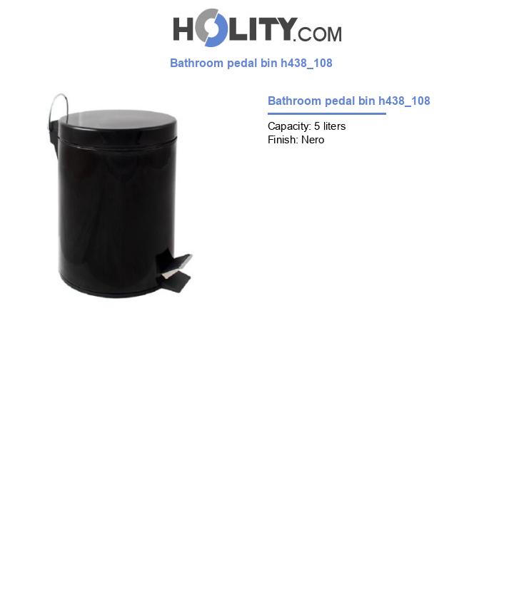 Bathroom pedal bin h438_108