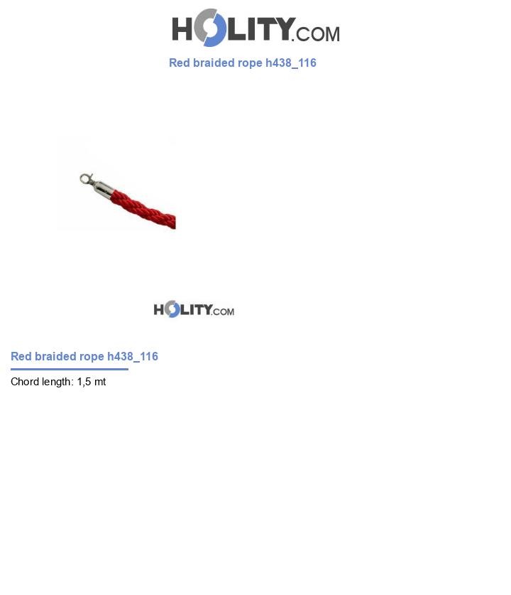 Red braided rope h438_116