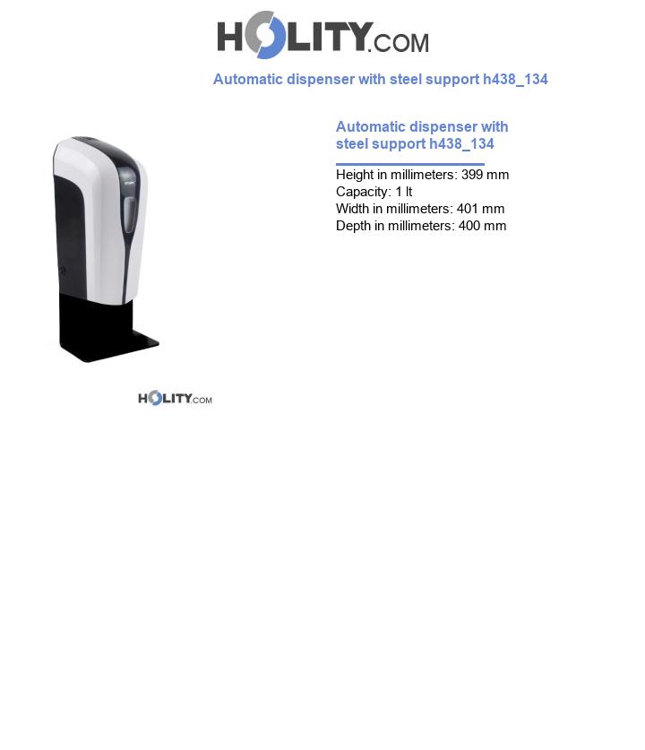 Automatic dispenser with steel support h438_134
