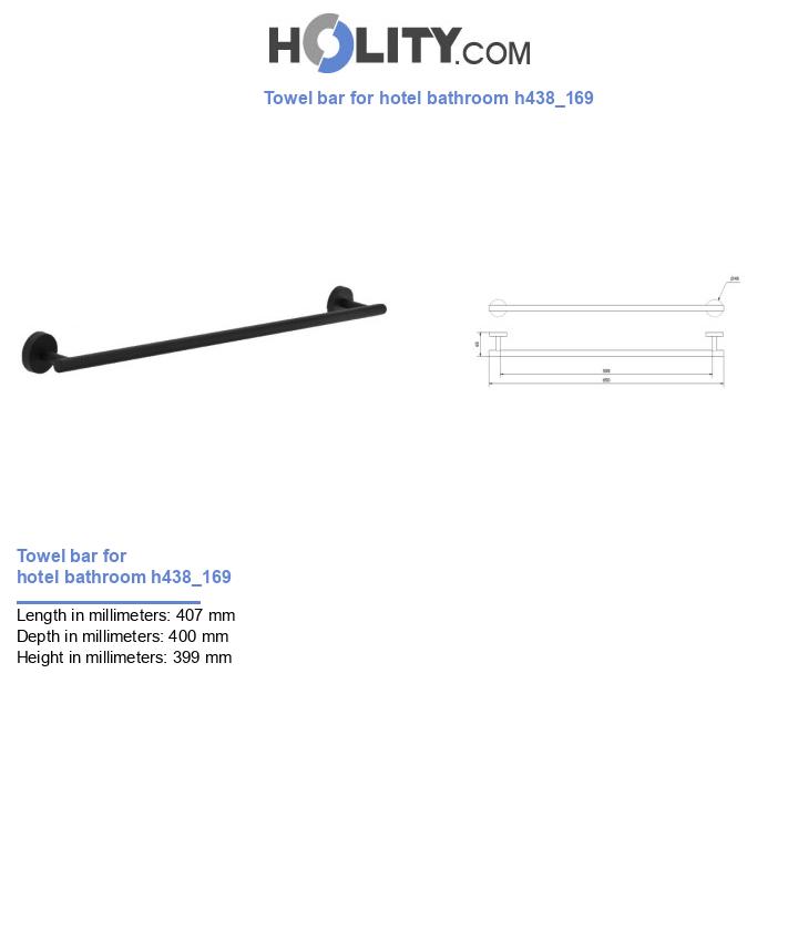 Towel bar for hotel bathroom h438_169