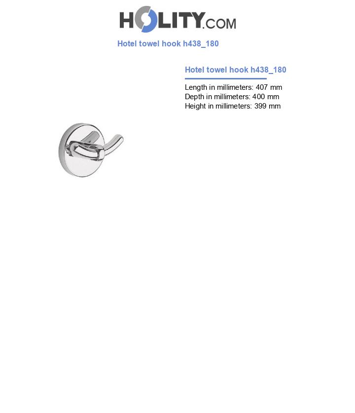 Hotel towel hook h438_180