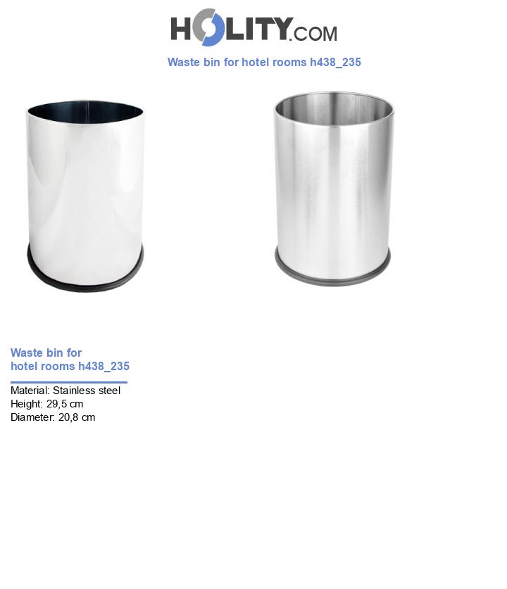 Waste bin for hotel rooms h438_235