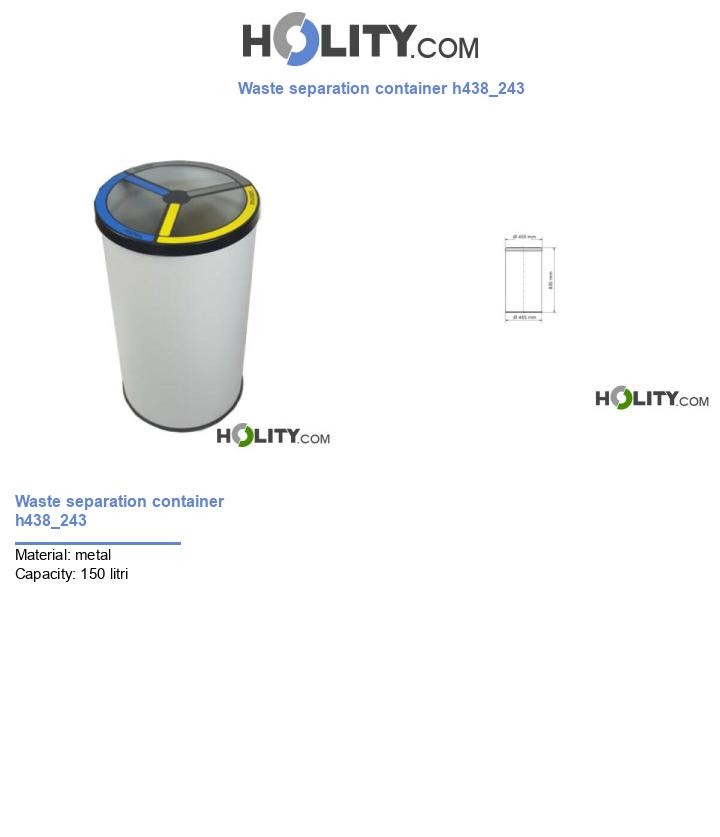 Waste separation container h438_243