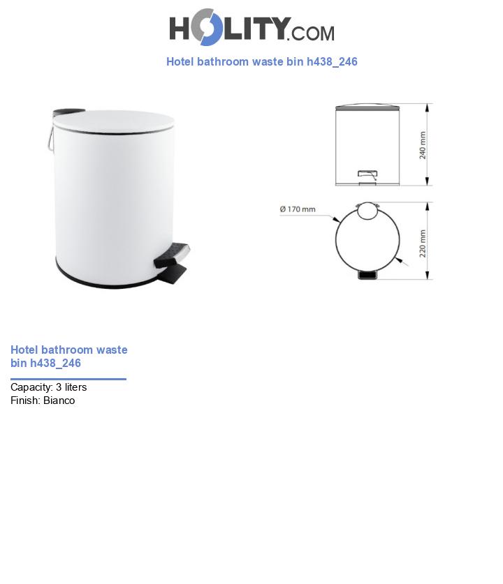 Hotel bathroom waste bin h438_246