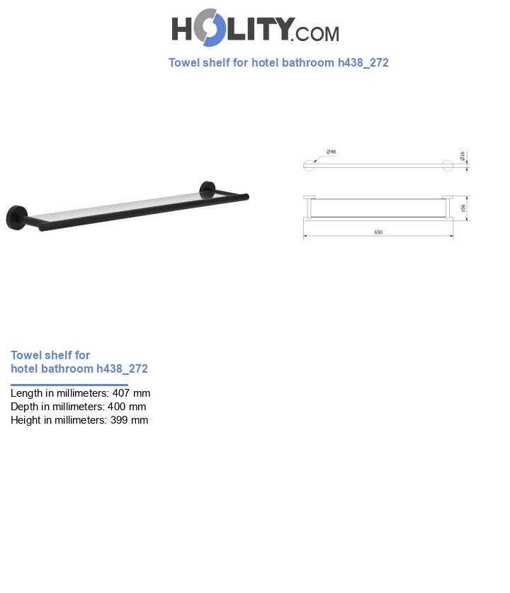 Towel shelf for hotel bathroom h438_272