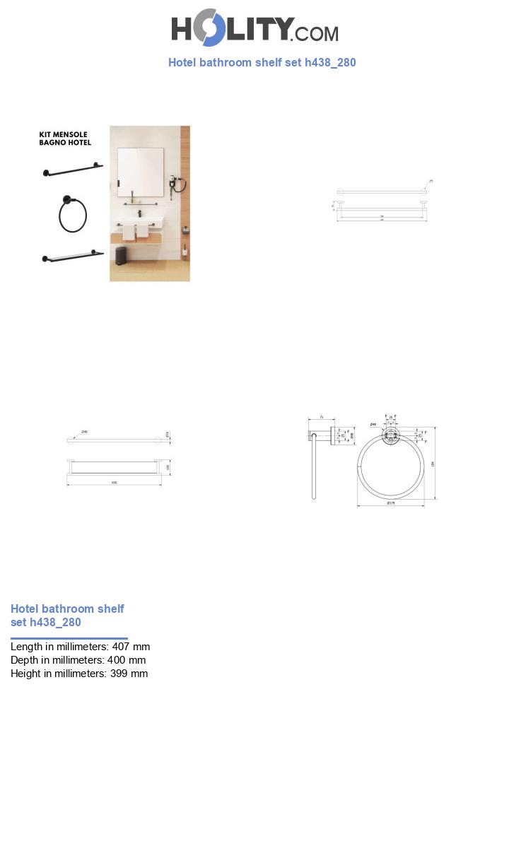 Hotel bathroom shelf set h438_280