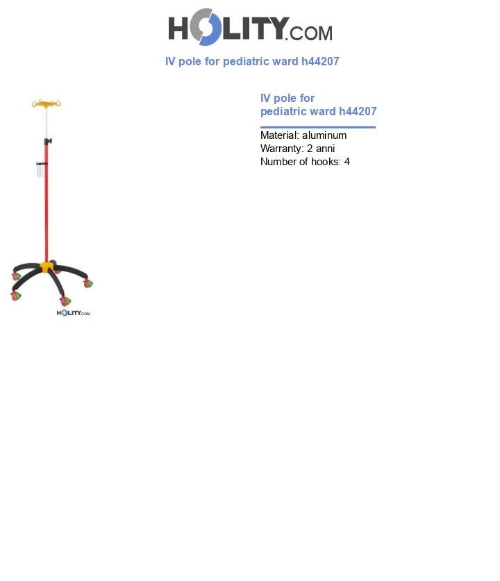 IV pole for pediatric ward h44207