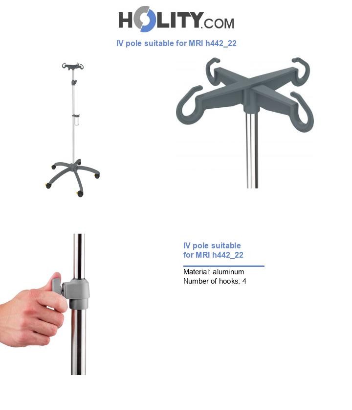 IV pole suitable for MRI h442_22
